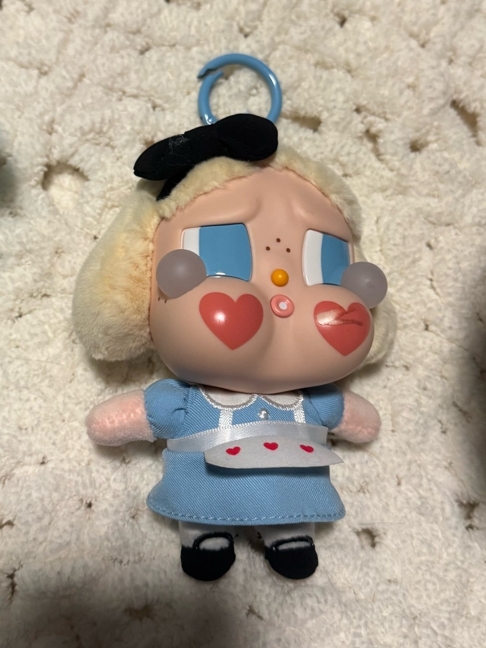 Blue Dress Heart-Cheek Doll Keychain Plush - Alice Cry Baby